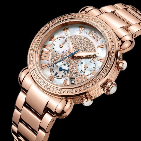 $1490 MSRP- JBW Women\'s Victory Three Sub-Dial Chronograph Diamond Watch main image 7